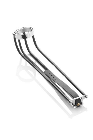 Langer Auffang mit Chrom Silber